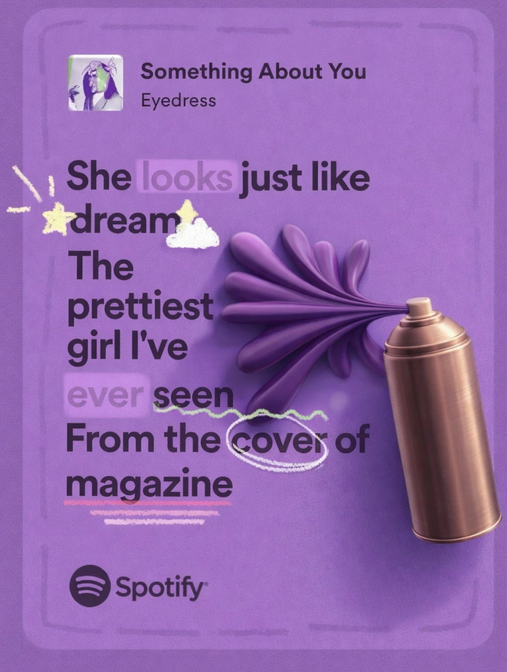 3D Printed Spray Can Spraying Splatter